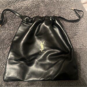 NWOT YSL Leather Cosmetic Bag